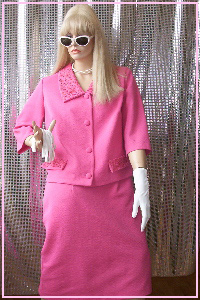 1950's Jackie O / Avon Lady Crimpoline Twin Set Kool 4 Kats Costume hire
