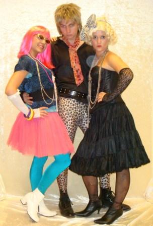 1980's Material Girl, Rod Stewart, Madonna Kool 4 Kats Costume Hire