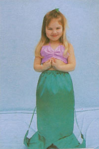 Ariel Mermaid Size 3 - 5 Kool 4 Kats Childrens Costume Hire