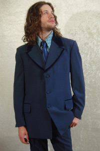 Dark Blue Funky Retro Suit Kool 4 Kats Costume Hire