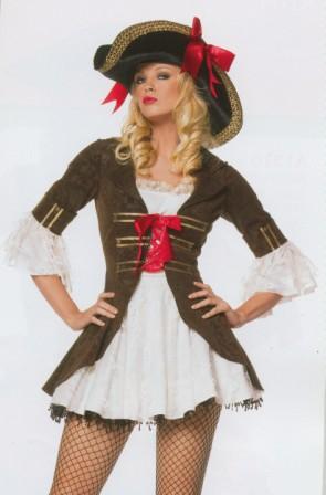 Captain Girl Pirate Brown Small Kool 4 Kats Costume Hire