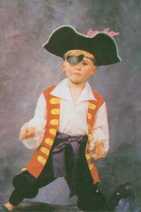 Captain Feathersword Size 3 - 5 Kool 4 Kats Childrens Costume Hire
