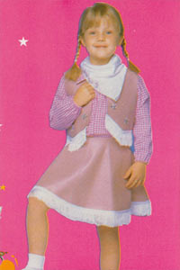 Cow Girl Pink Size 6 - 8 Kool 4 Kats Childrens Costume Hire