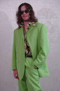 Lime Green Funky Suit Kool 4 Kats Costume Hire