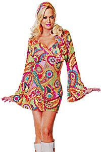 Hippie Chick Flower Size 8 - 10 Kool 4 Kats Costume hire