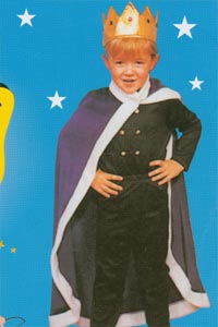 King Cape Crown Kool 4 Kats Childrens Costume Hire