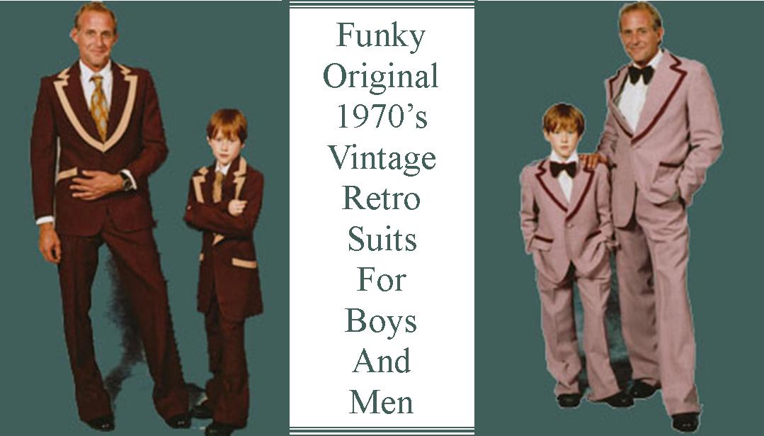 Funky Original 70's Vintage Retro Suits