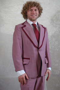 Musk Pink Funky Retro Suit Kool 4 Kats Costume Hire
